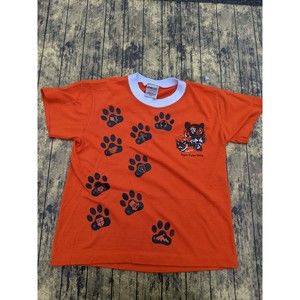 Vintage Cub Scouts Tiger Cubs Orange Oneita Power 50 Plus Shirt Kids M 10-12